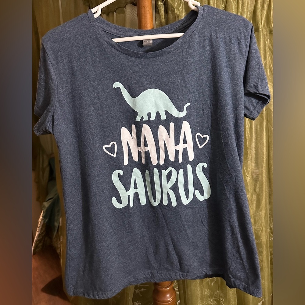 Navy Blue 'Nana Saurus' Graphic Tee